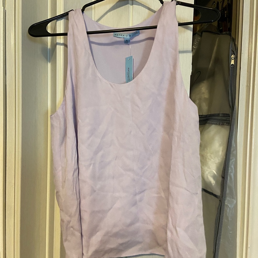 ANTONIO MELANI Light Purple Tank Top